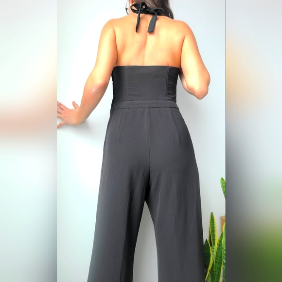 H&M Halter Tie Wide Leg Jumpsuit - Picture 3 of 10